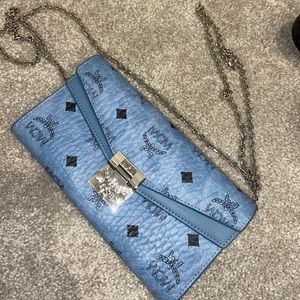 Blue McM purse